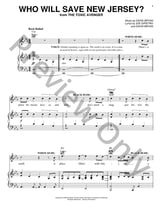 Who Will Save New Jersey? piano sheet music cover